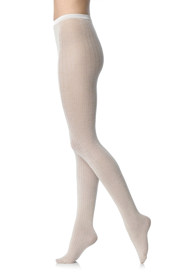 FOGAL 544 COSY Crochet Tights Brown