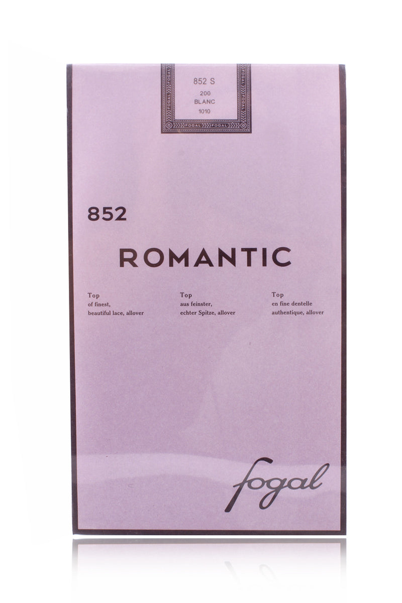 FOGAL 852 ROMANTIC Lace Top 210 Noir Black