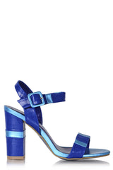 FRANCESCO MILANO NIA Electric Blue Sandals