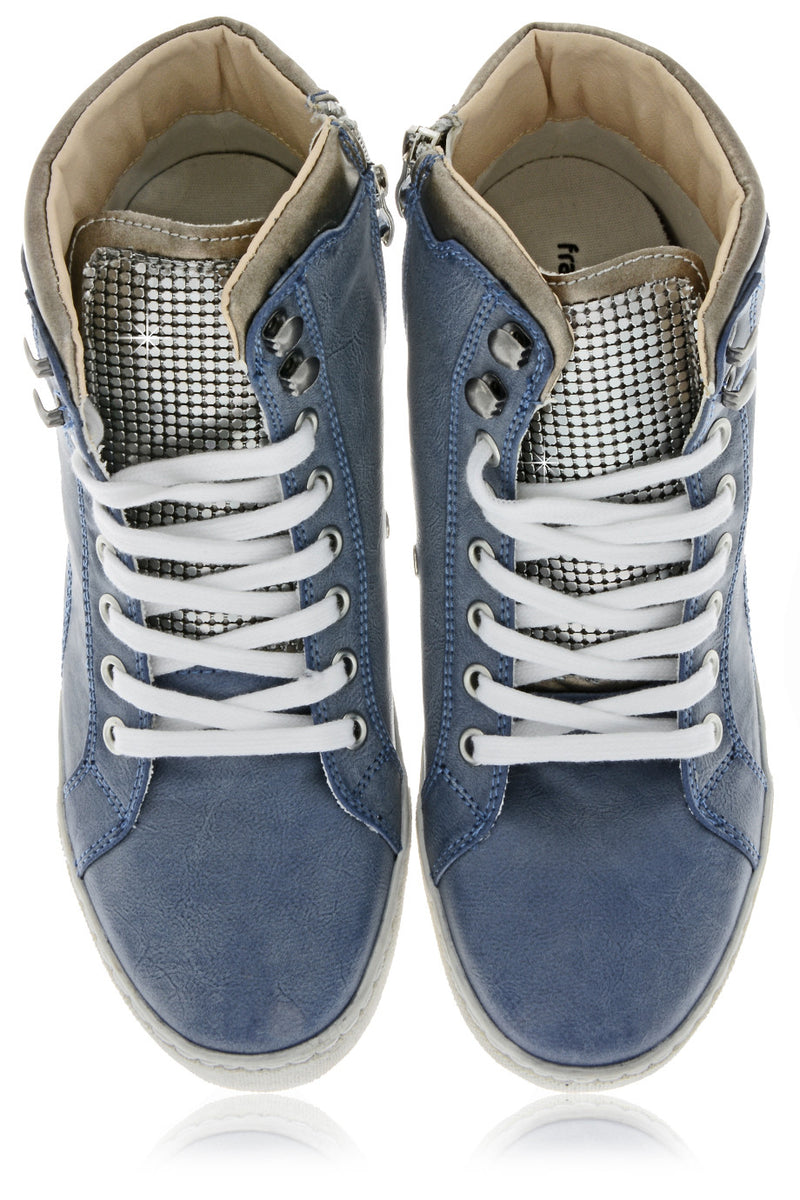 FRANCESCO MILANO PERSA Blue Sneakers
