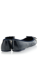 FRANCESCO MILANO - Blue Patent Ballerinas Flat Shoes Flats