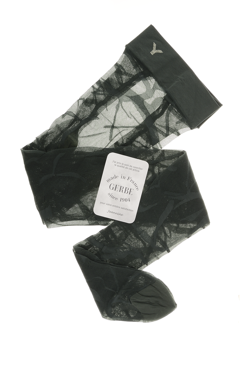 GERBE ET ALORS Abstract Grey Green Tights