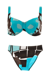 GOTTEX ABSTRACT Turquoise Underwired Cup Bikini