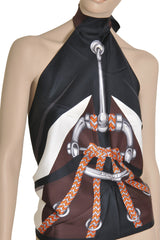 Gucci EXTREME SPORTS Halterneck Brown Top
