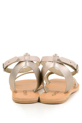 GRAECUS HARMONIA Ivory Leather Sandals
