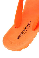 HENRY & HENRY FLIPPER Orange Fluo Flip Flops