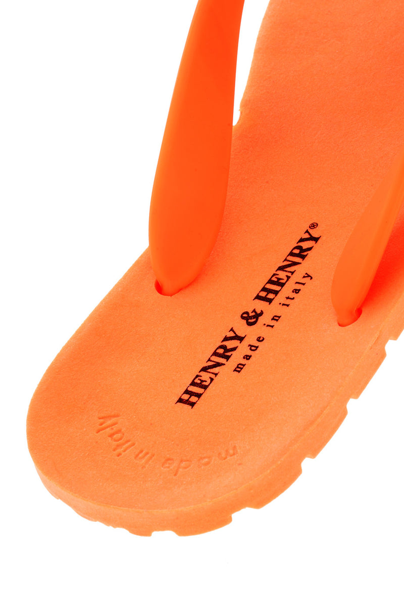 HENRY & HENRY FLIPPER Orange Fluo Flip Flops – PRET-A-BEAUTE
