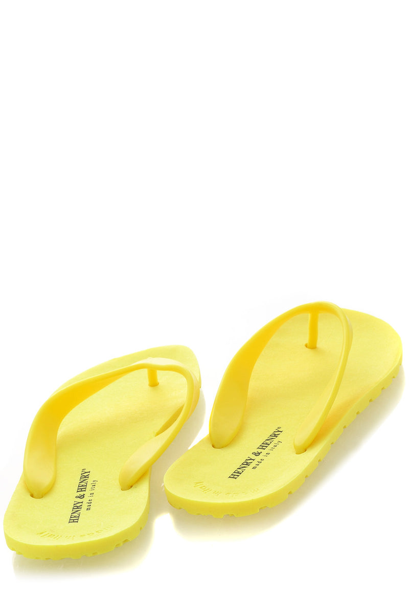 HENRY & HENRY FLIPPER Yellow Fluo Flip Flops – PRET-A-BEAUTE