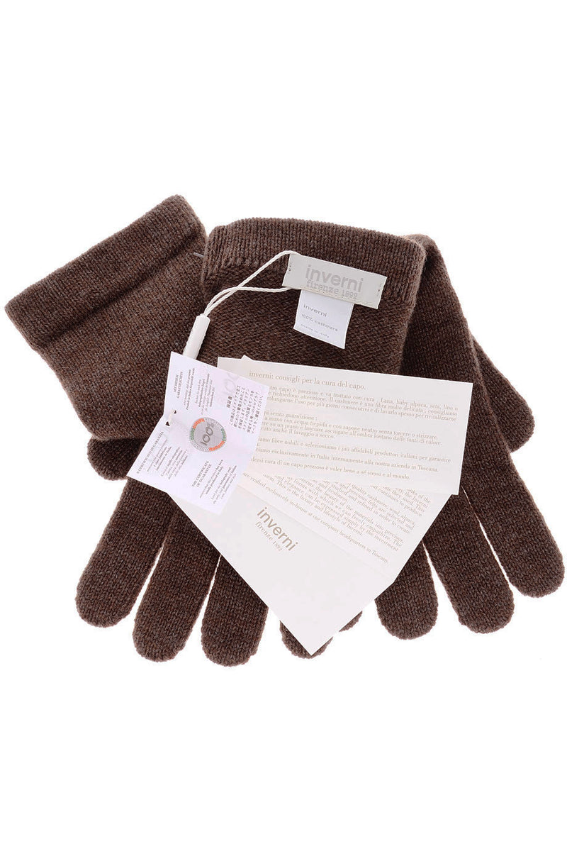 INVERNI CHALET Marrone Cashmere Wool Women Gloves
