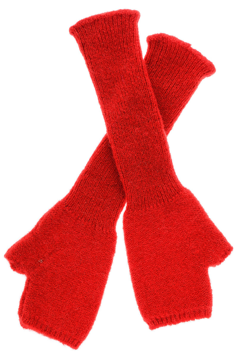 INVERNI EVEREST Red Fingerless Wool Women Gloves