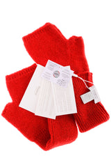 INVERNI EVEREST Red Fingerless Wool Women Gloves