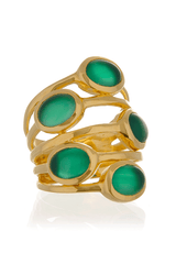 ISHARYA GYPSY Green Onyx Multi Stone Ring