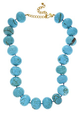 KENNETH JAY LANE ARIA Turquoise Stones Necklace