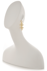 KENNETH JAY LANE BAROQUE White Gold Earrings