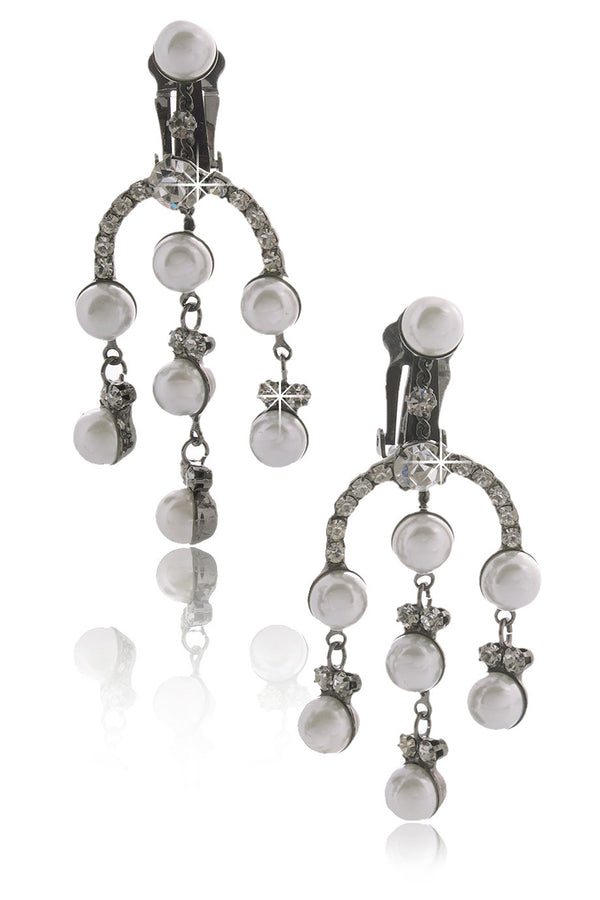 KENNETH JAY LANE Chandelier Pearl Earrings