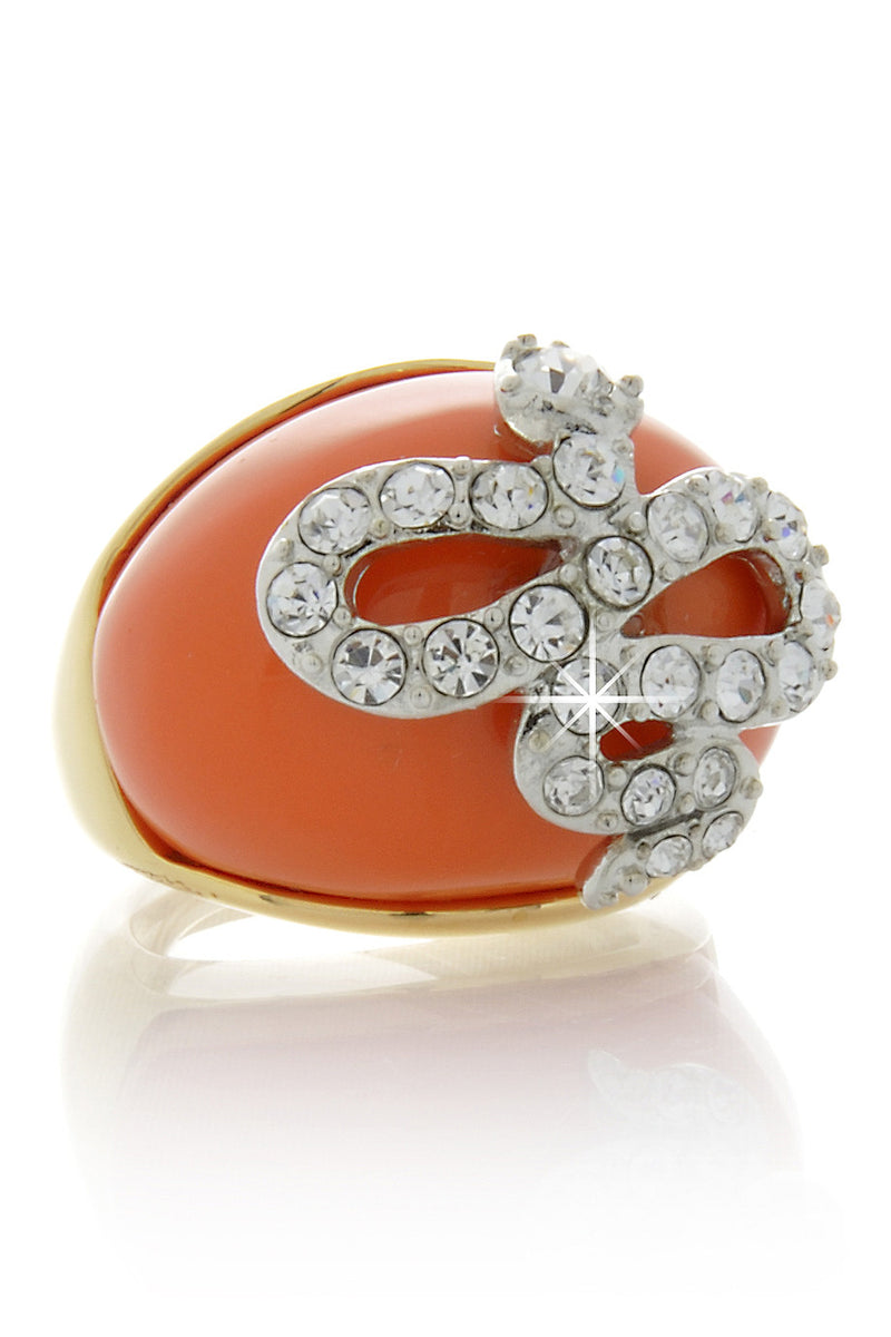 KENNETH JAY LANE Coral Snake Dome Ring