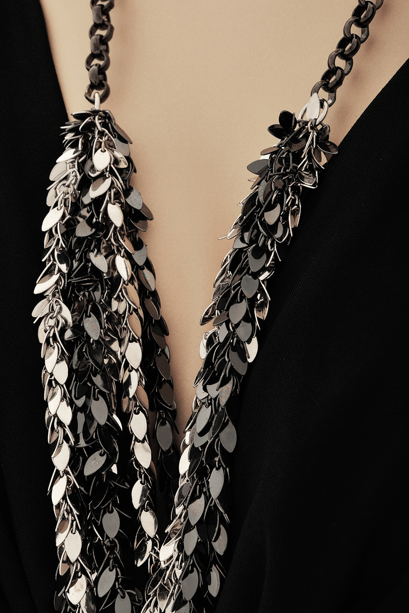 KENNETH JAY LANE Long Leaves Necklace