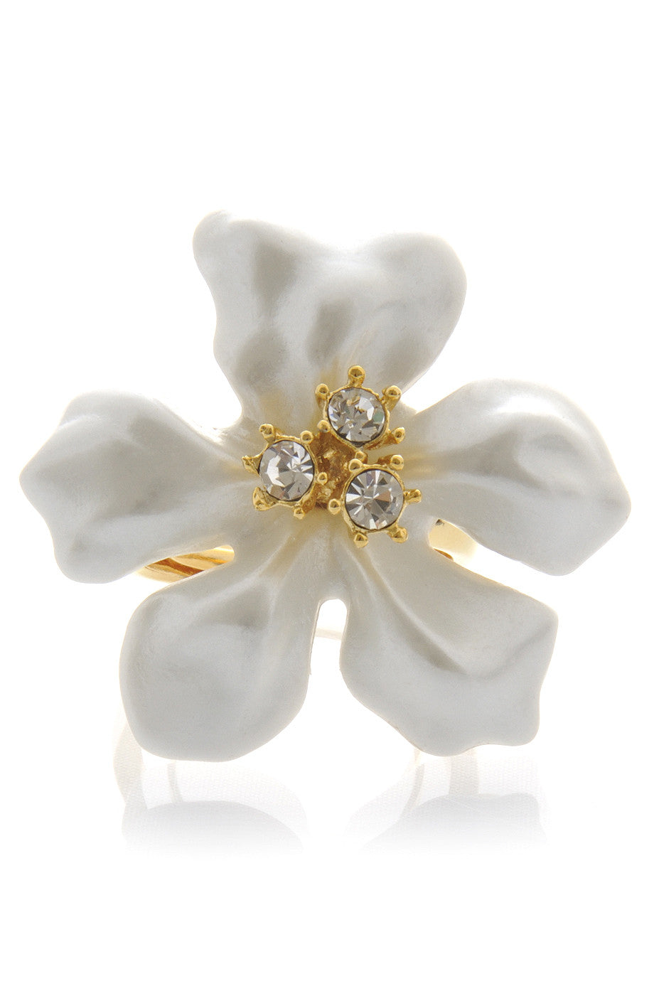 KENNETH JAY LANE Pearl Flower Ring – PRET-A-BEAUTE