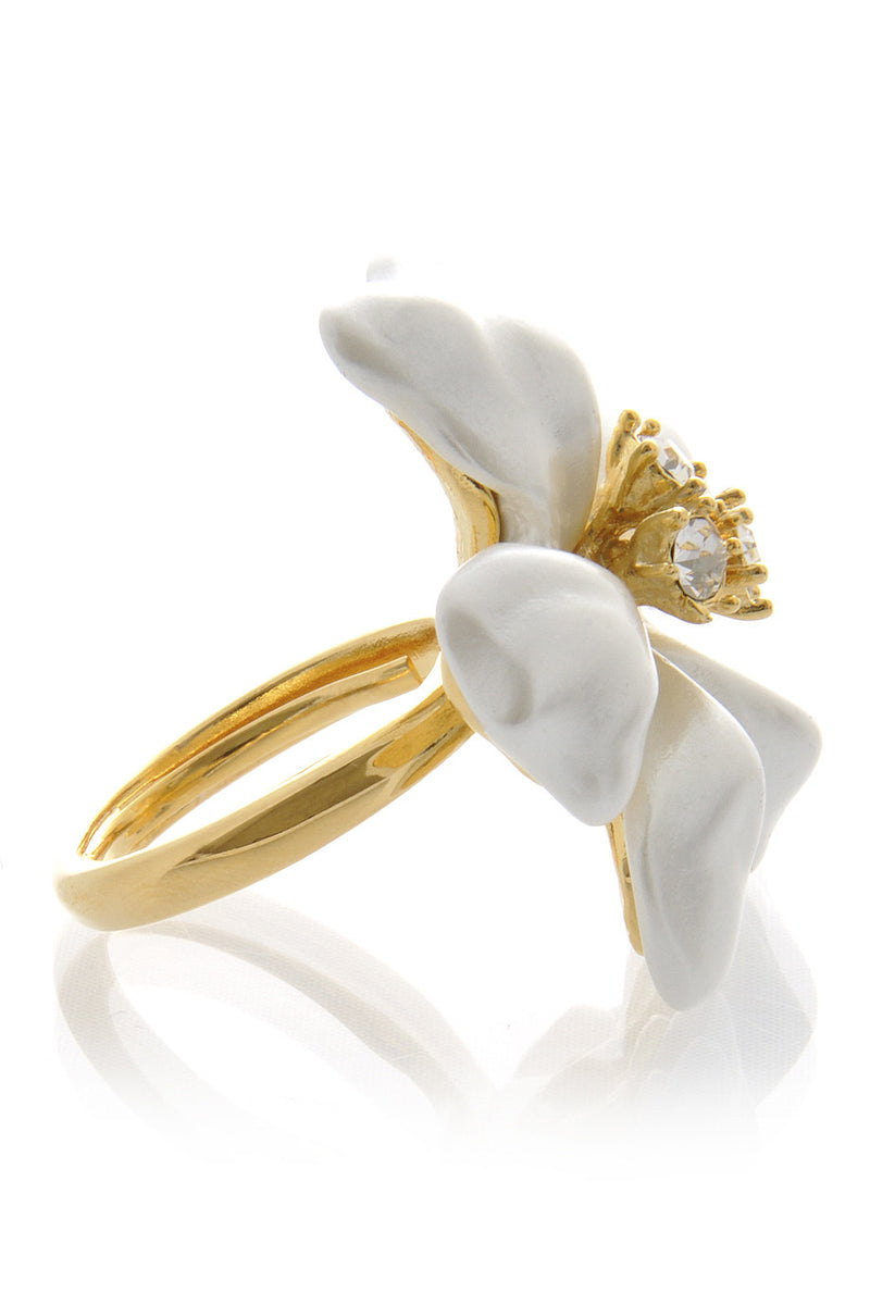 KENNETH JAY LANE Pearl Flower Ring