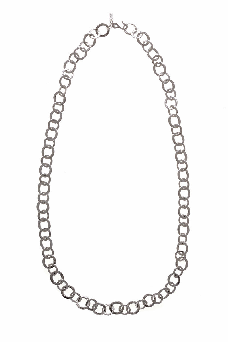 KENNETH JAY LANE SATIN Silver Ring Necklace