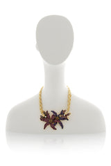 KENNETH JAY LANE TRITONE Flower Necklace