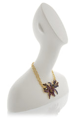 KENNETH JAY LANE TRITONE Flower Necklace