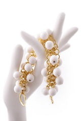 KENNETH JAY LANE White Cluster Beads Bracelet