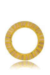 KENNETH JAY LANE ZEBRA Yellow Resin Bracelet