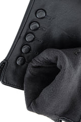 DOLORES Black Eco-Leather Women Gloves