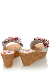 ESTHER Floral Platform Sandals