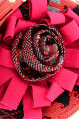 MILENE Red Rose Keychain Pochette Wallet