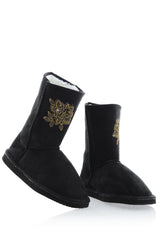ROSY Black Suede Boots