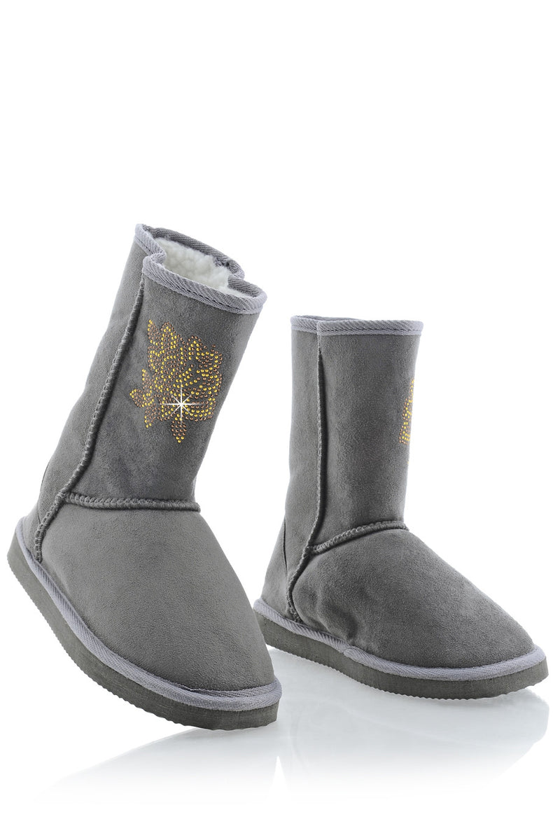 ROSY Grey Suede Boots