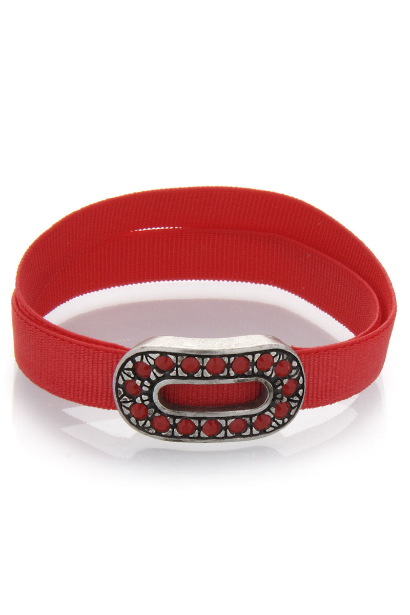 LK DESIGNS ETERNA Red Ribbon Bracelet