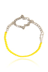 LK DESIGNS HAMSA Yellow Cord Bracelet
