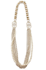 LK DESIGNS Silver Beads Long Necklace