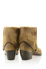 PENY Camel Cowboy Ankle Boots