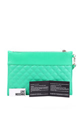 MONOGRAM Mint Quilted Clutch