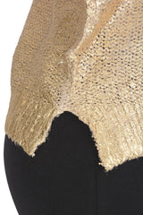 SIERA Metallic Gold Knitted Jumper