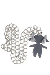RAGAZZA Grey Silver Chain Pendant