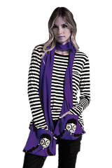 MISS MARC Purple Wool Woman Scarf