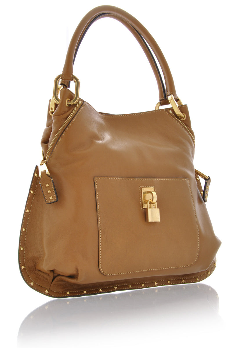 PARADISE Camel Leather Tote