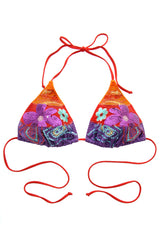 VERDE Sequin Flower Triangle Bikini