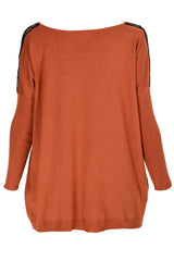 CUTE FOX Orange Long Sleeved Sweater