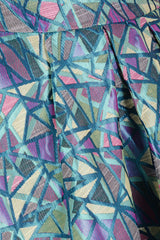 LONDON DISCO GIRL Metallic Multicolor Flared Skirt