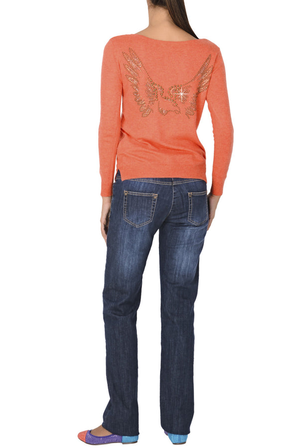 WEST DESERT Coral Studded Sweater