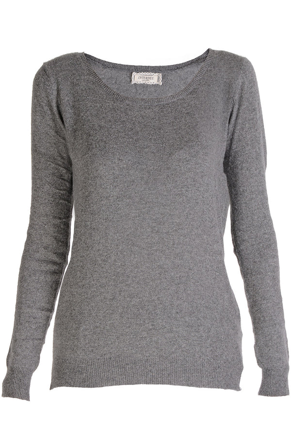 WEST DESERT Grey Studded Sweater