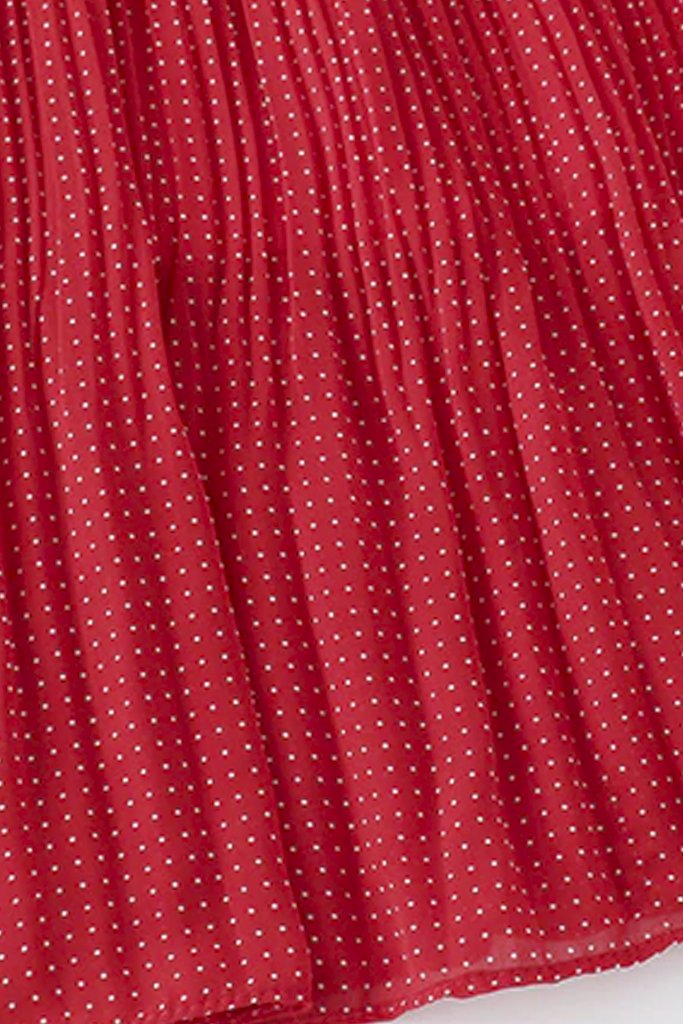 Κόκκινο Πουά Φόρεμα | Γυναικεία Φορέματα - Laura Ferri