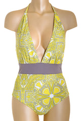 MY JEMMA OLIVIA Lemon Capri Print Swimsuit