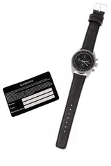 C3373 CRYSTAL Black Leather Watch